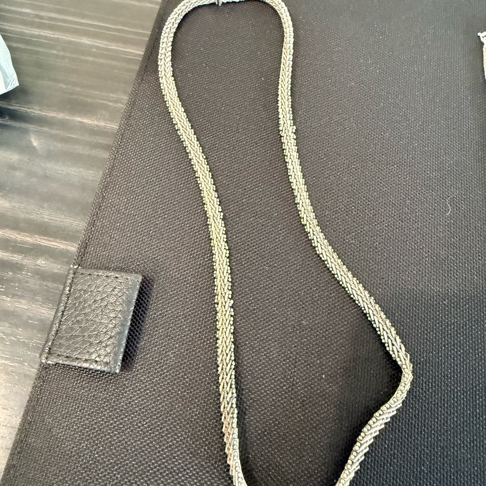 925 Sterling Women Mexico Silver Necklace Riccio 16.5”-17”L
